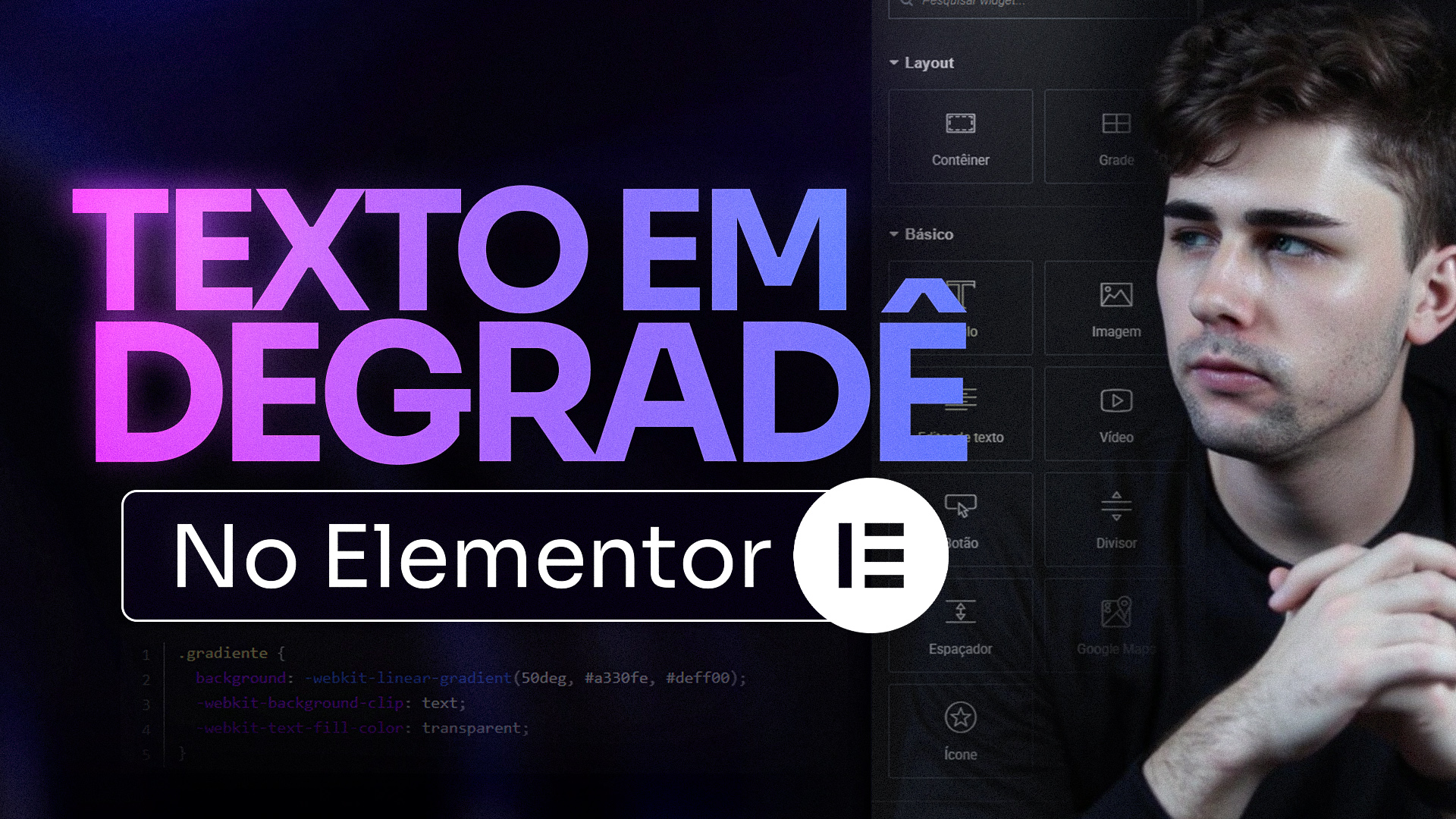 Como Criar Texto Gradiente no Elementor (Código CSS Pronto)